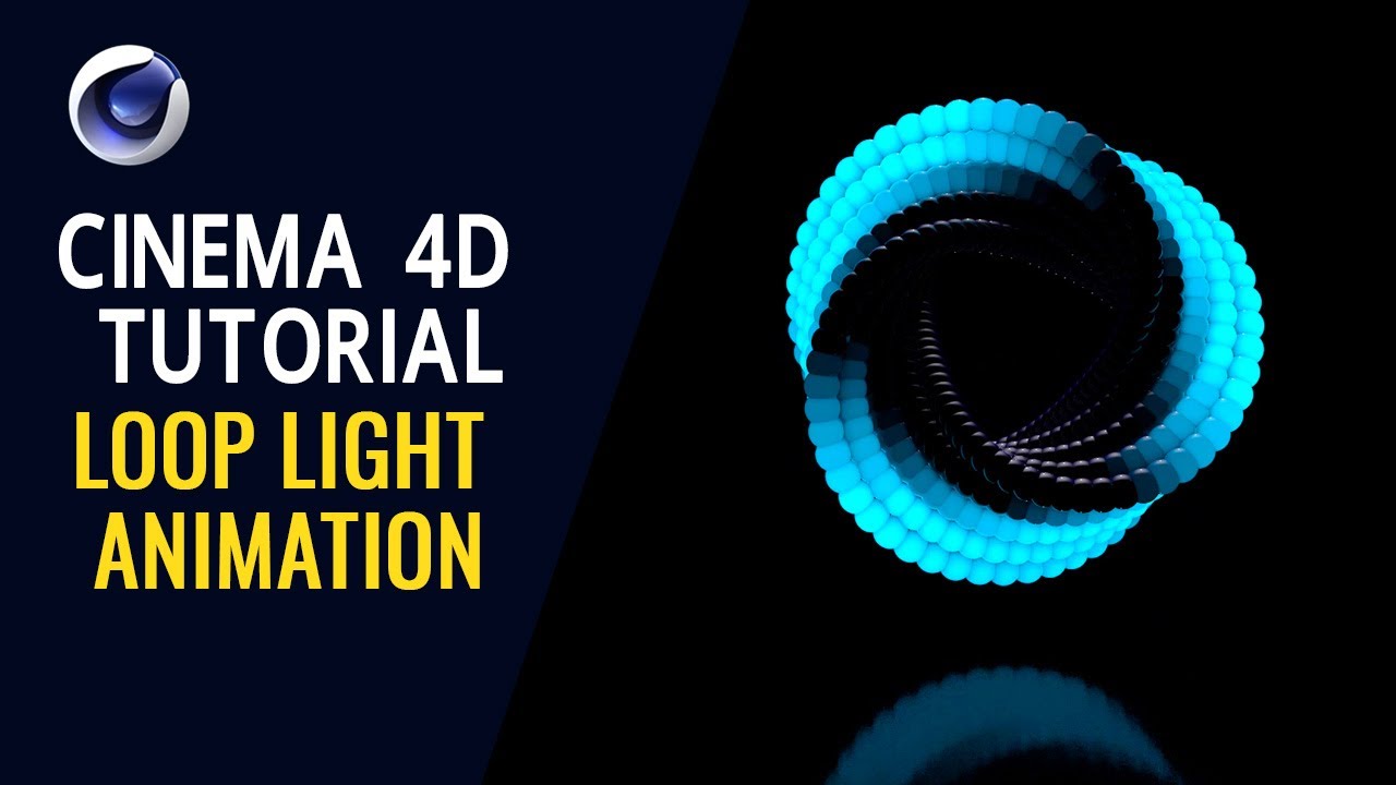 Loop Light Animation - Cinema 4D Tutorial