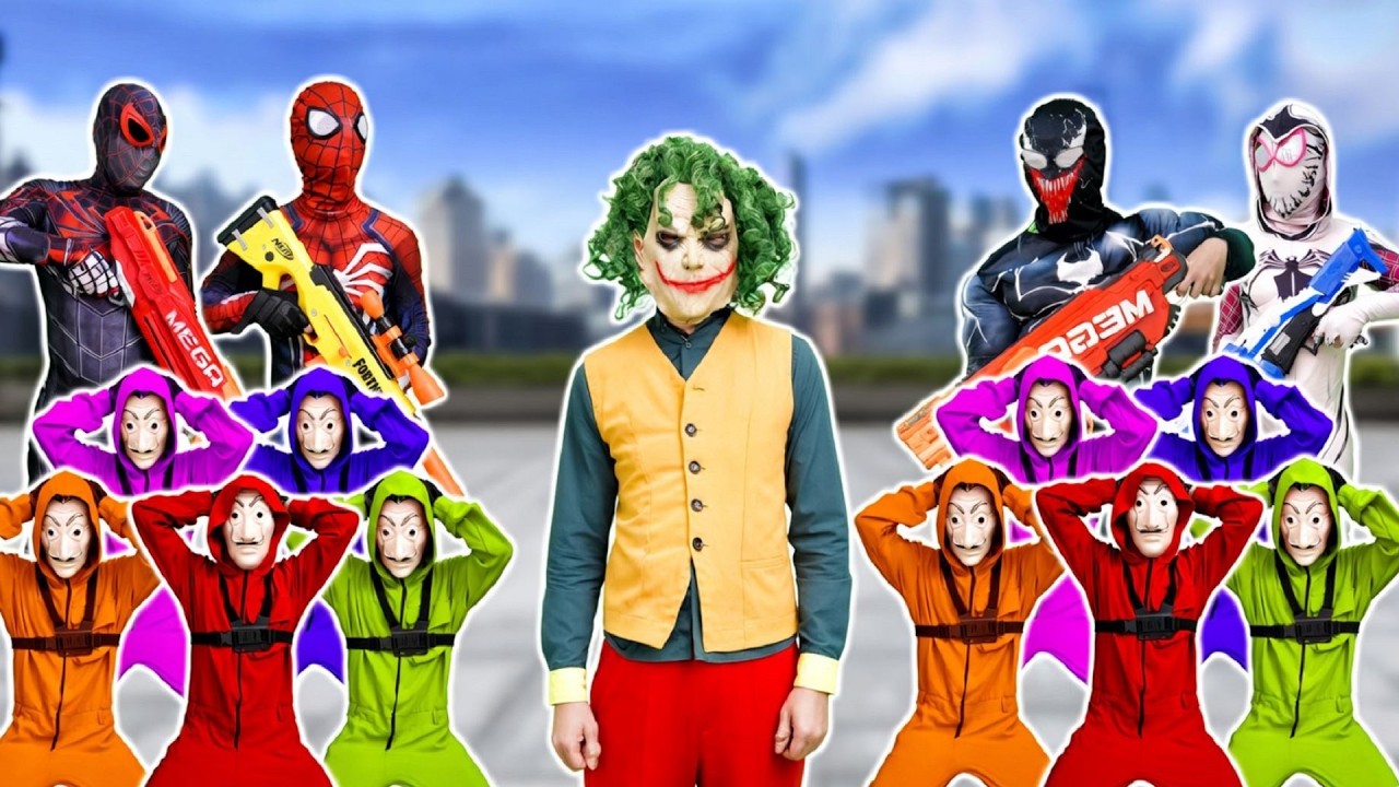 Spiderzinho e Venomzinho em perigo! A união improvável contra o time do Joker! 🕷️💥🖤