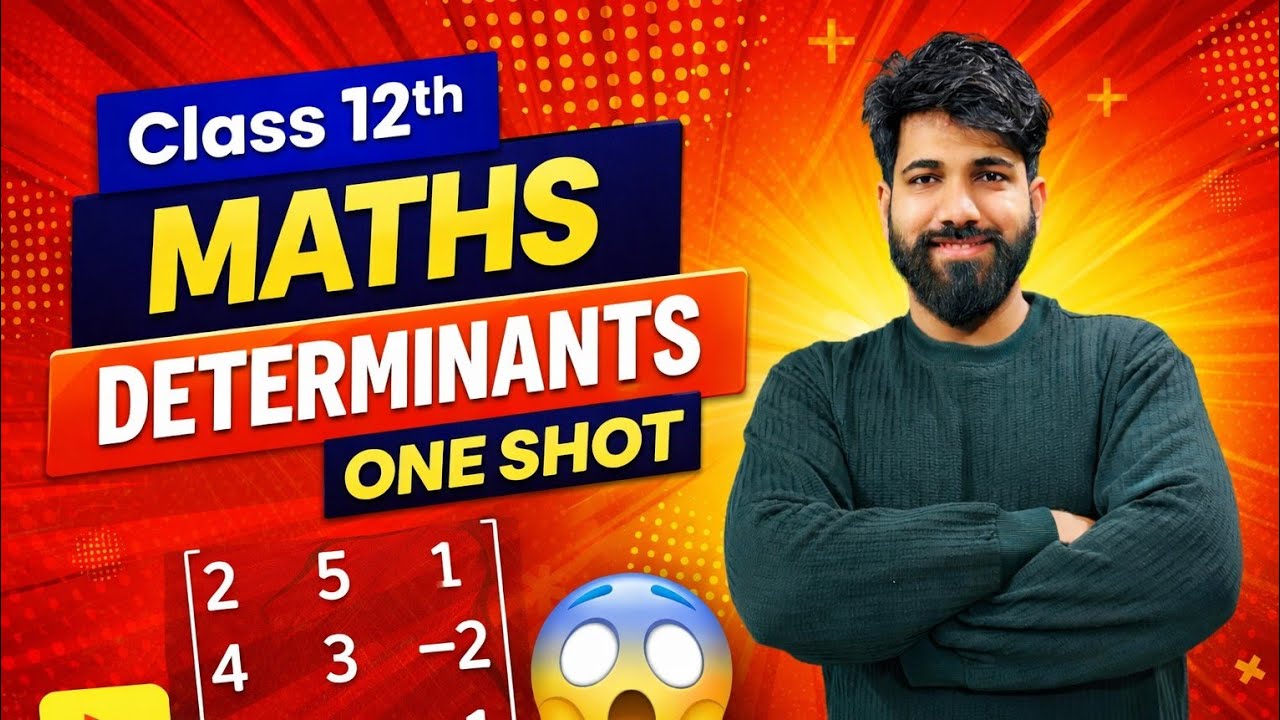 Determinants One Shot Class 12 Maths | Class 12th Chapter 4 NCERT Boards 2026 with Himanshu Siwal