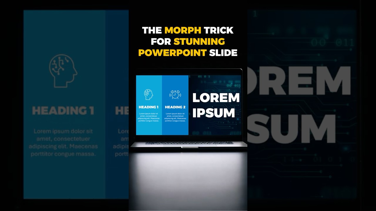 THIS MORPH TRICK WILL BLOW YOUR MIND! 🤯 FROM TEXT HEAVY TO BEAUTIFUL IN 2 MINS (PowerPoint Magic!)