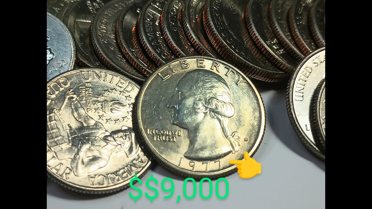 ☝️se busca por todos lados!!! porque vale $$9,000 mil 💵💰 circulada** 1977d quarter dollar 🕵️ OJO!