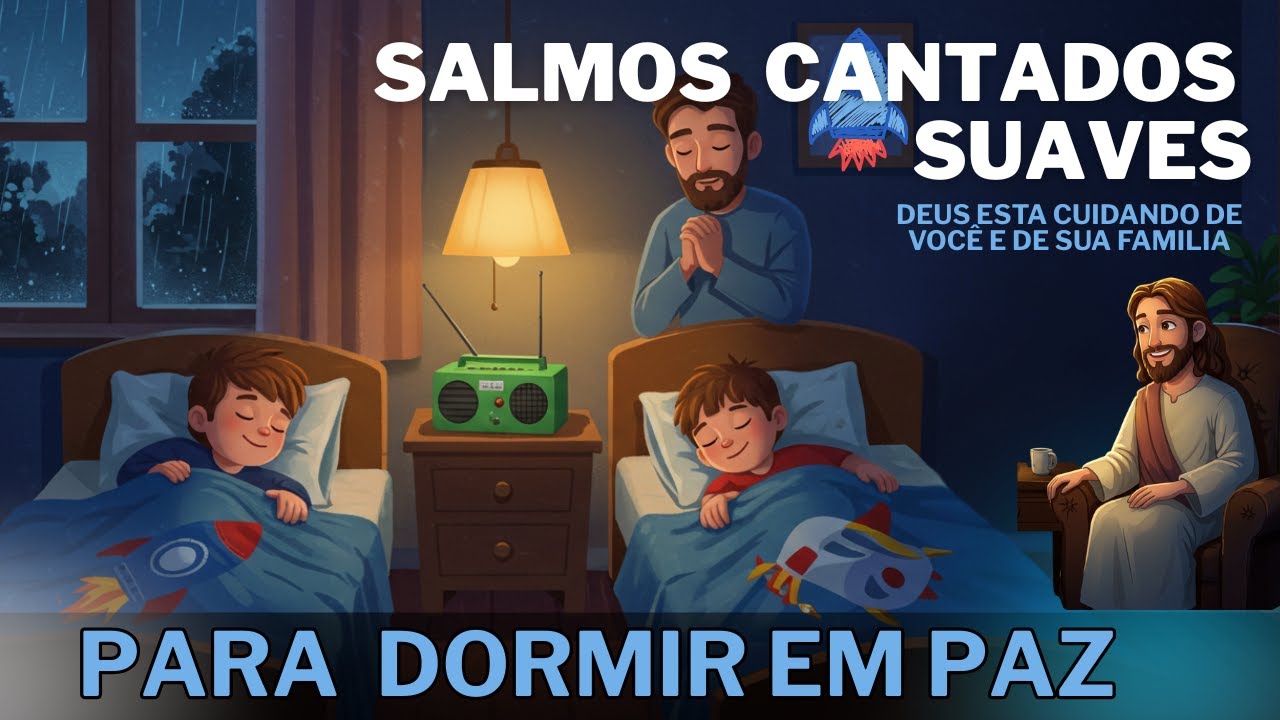🌙 HOJE os Salmos Cantados Será Seu Refúgio | Paz, Descanso e Presença de Deus  - Salmos Para Dormir