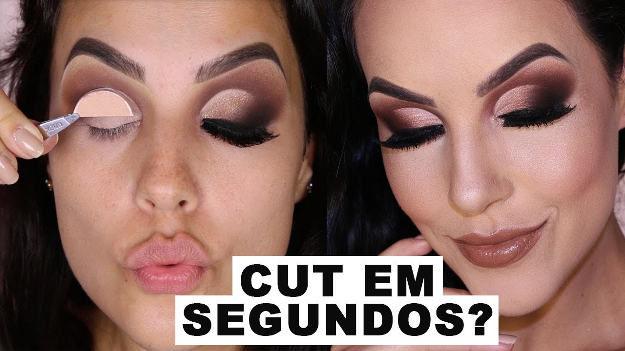 MAQUIAGEM CUT CREASE EM SEGUNDOS? QUE TRUQUE É ESSE? BRUNA MALHEIROS