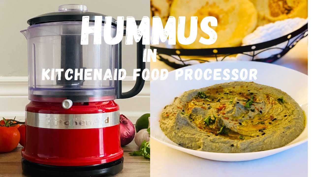 Hummus Recipe in KitchenAid Food Processor | Homemade Hummus from Scratch | Middle Eastern Food |