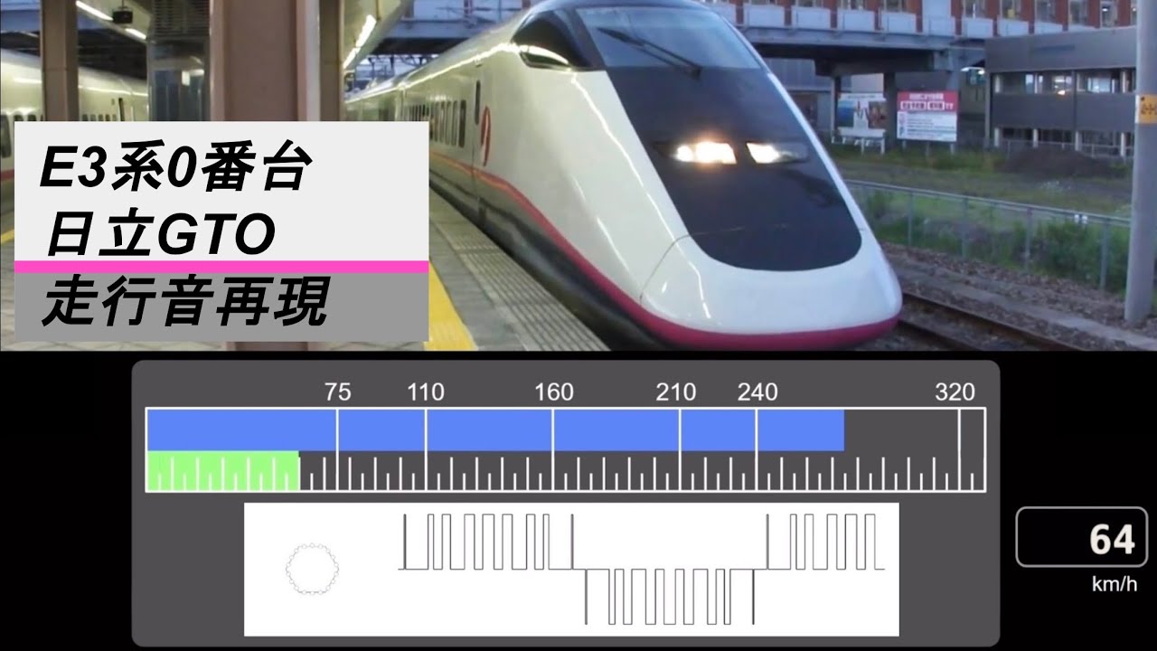 E3系0番台日立GTO 走行音再現【vvvf simulator】