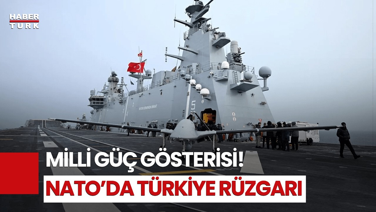 NATO’da Türkiye Rüzgarı! TCG ANADOLU İle Bayraktar TB3 Aynı Ağda