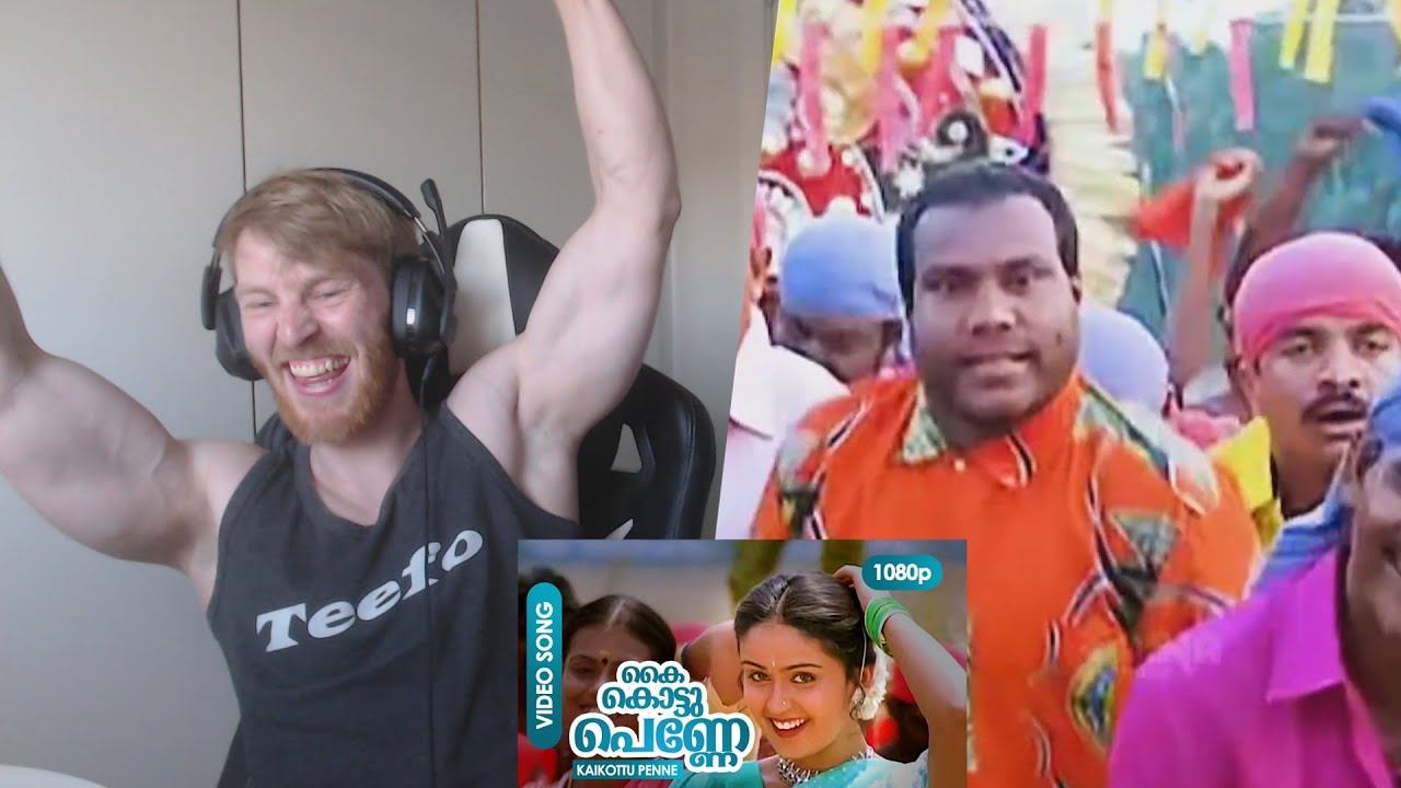 Kai Kottu Penne | Video Song | Kalabhavan Mani, Nandini - Karumadikkuttan • Reaction By Foreigner
