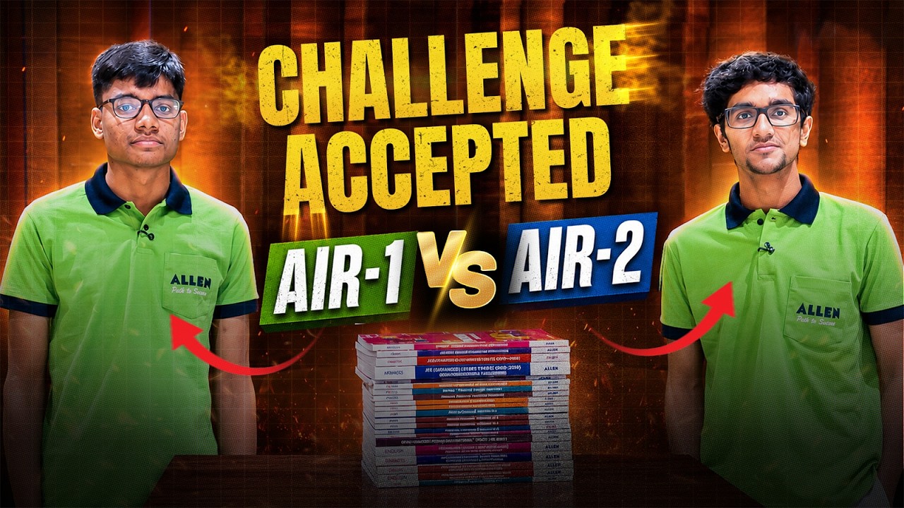 AIR 1 vs AIR 2: The Ultimate JEE Advanced Rapid Fire! 🥶 Random Book Challenge!