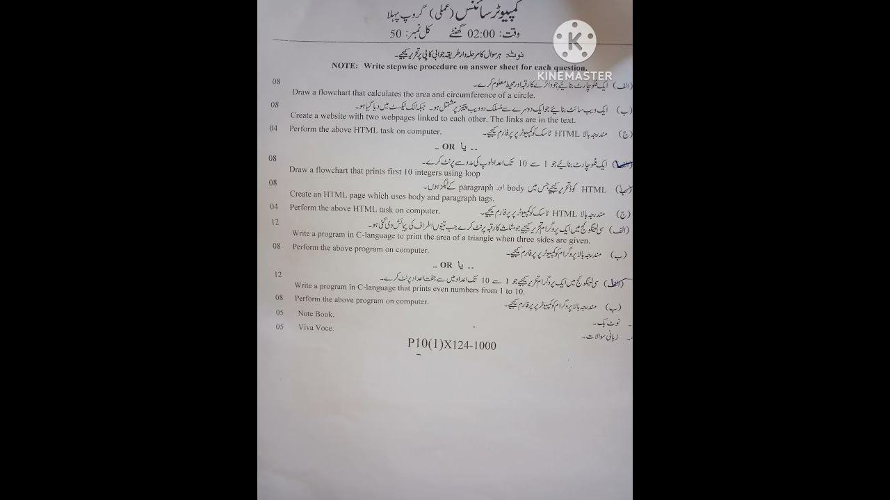 10 class Computer 🖥️ science/ Annual Practical paper .......