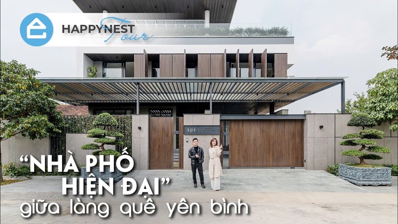 “Nhà phố hiện đại” giữa làng quê yên bình
