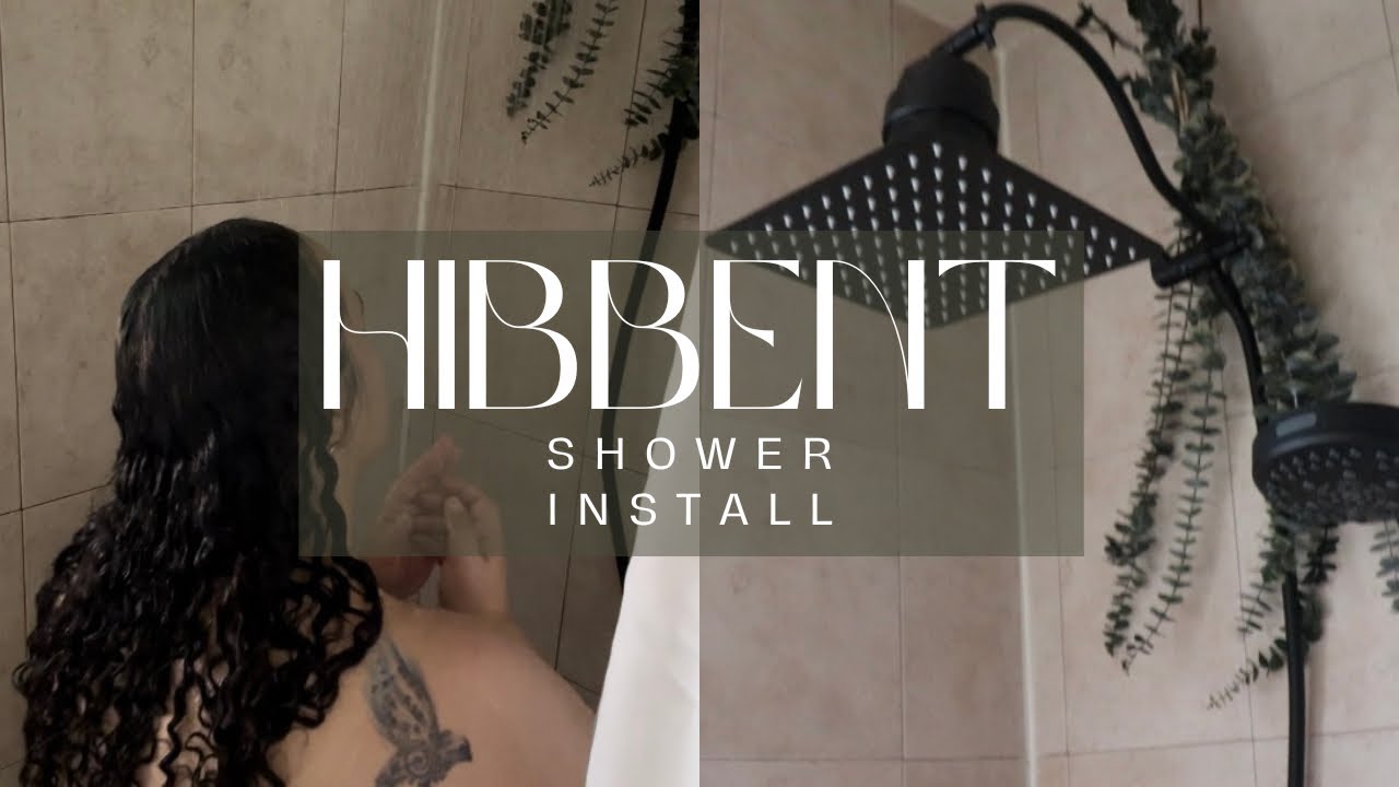 Shower Install | Hibbent All Metal Dual Filtered Rainfall Shower Head | 20 Stage Shower Filter