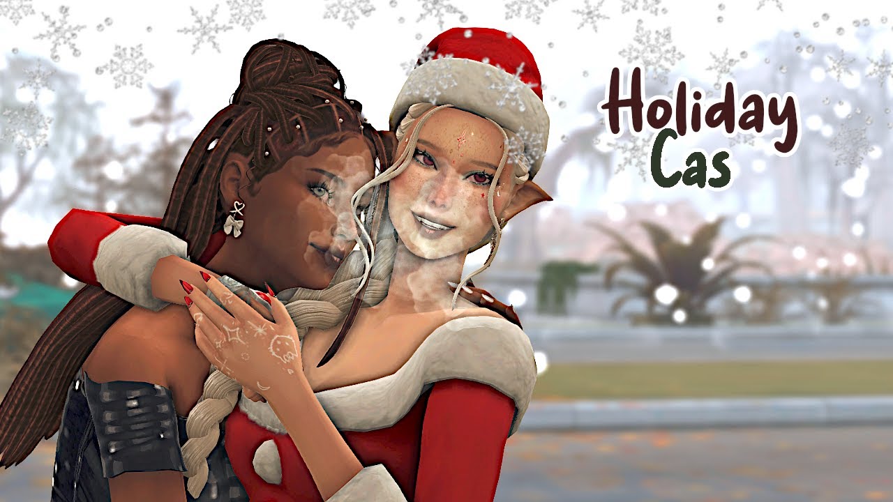 Winter Holiday CAS 🎄🪩 | The Sims 4