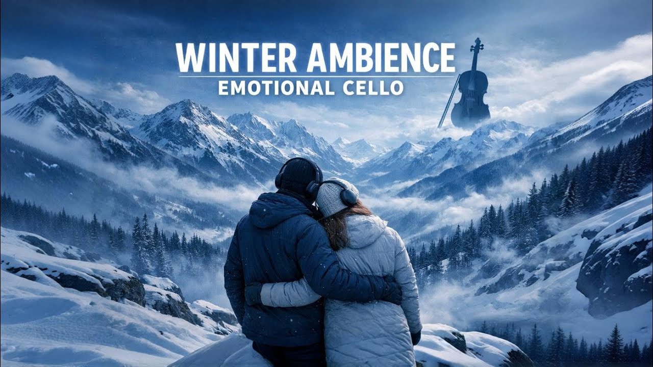 Romantic Winter Ambiance: Emotional Cello and Ethereal Soundscapes