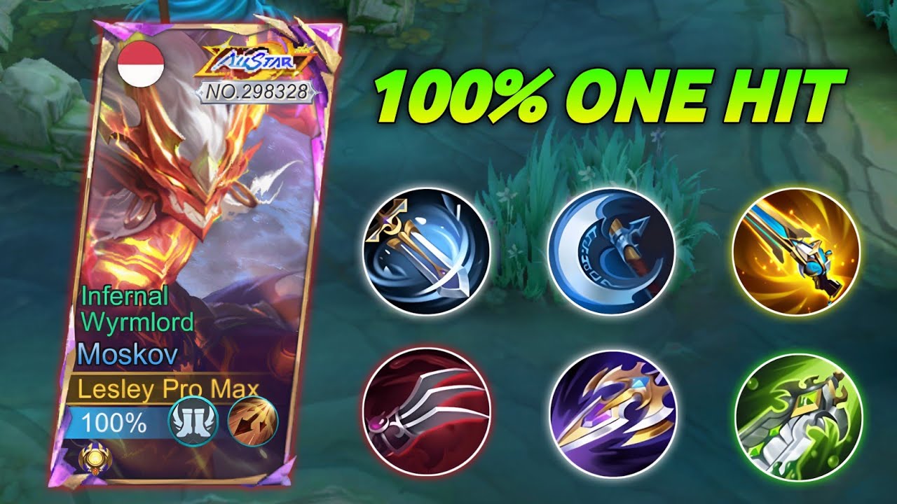 GLOBAL MOSKOV INSANE DAMAGE 1 HIT BUILD 2025!! (100% ONE HIT!) BUILD TOP GLOBAL MOSKOV 2025 - MLBB