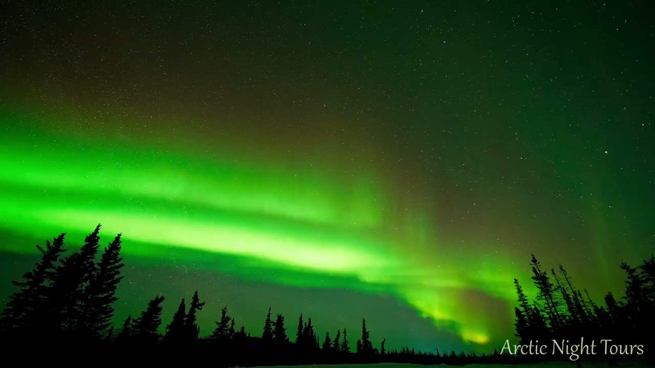 Aurora accelerated footage on Feb 7, 2026