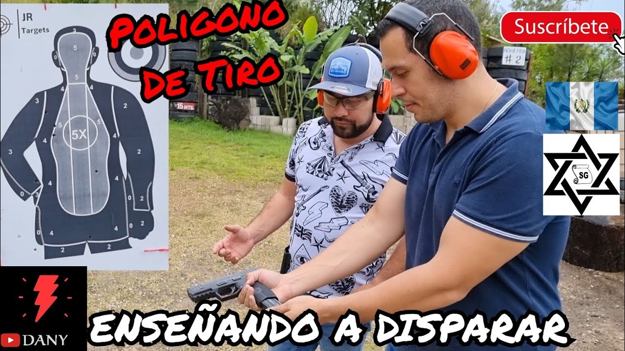 Ense&ntilde;ando a disparar por primera vez  | Dany Martinez | poligono de tiro