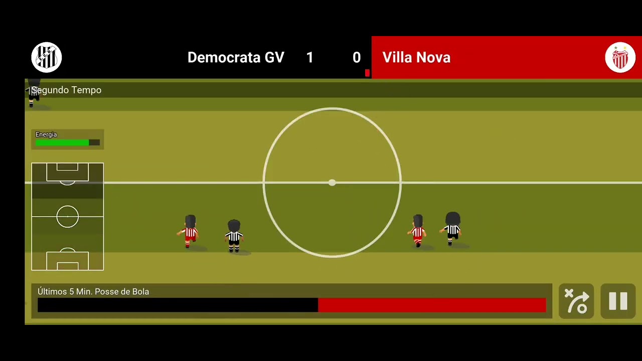 gameplay de soccuer champs #1(democrata tv x vila nova