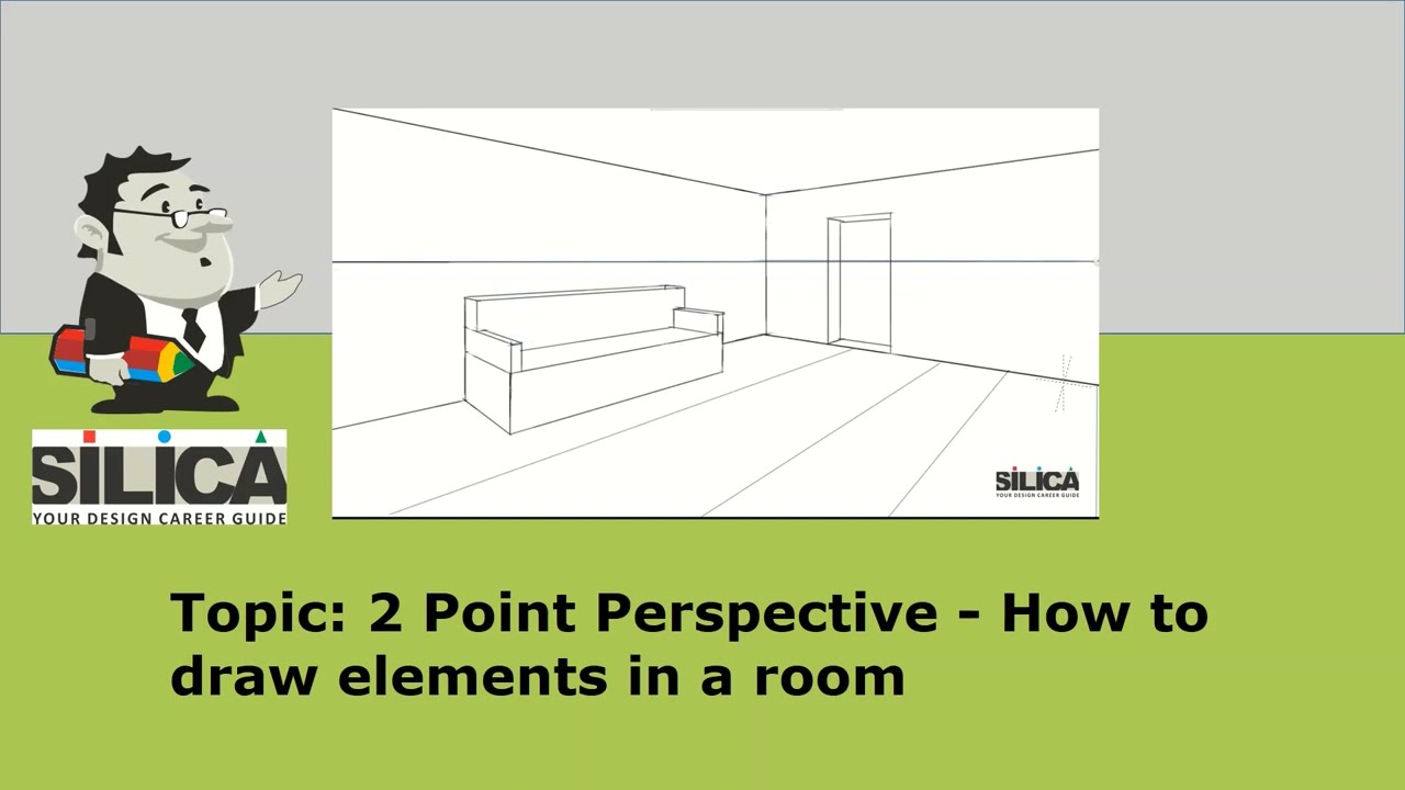 UCEED 2023 |Point Perspective Drawing | How to Draw SOFA in Two Point Perspective