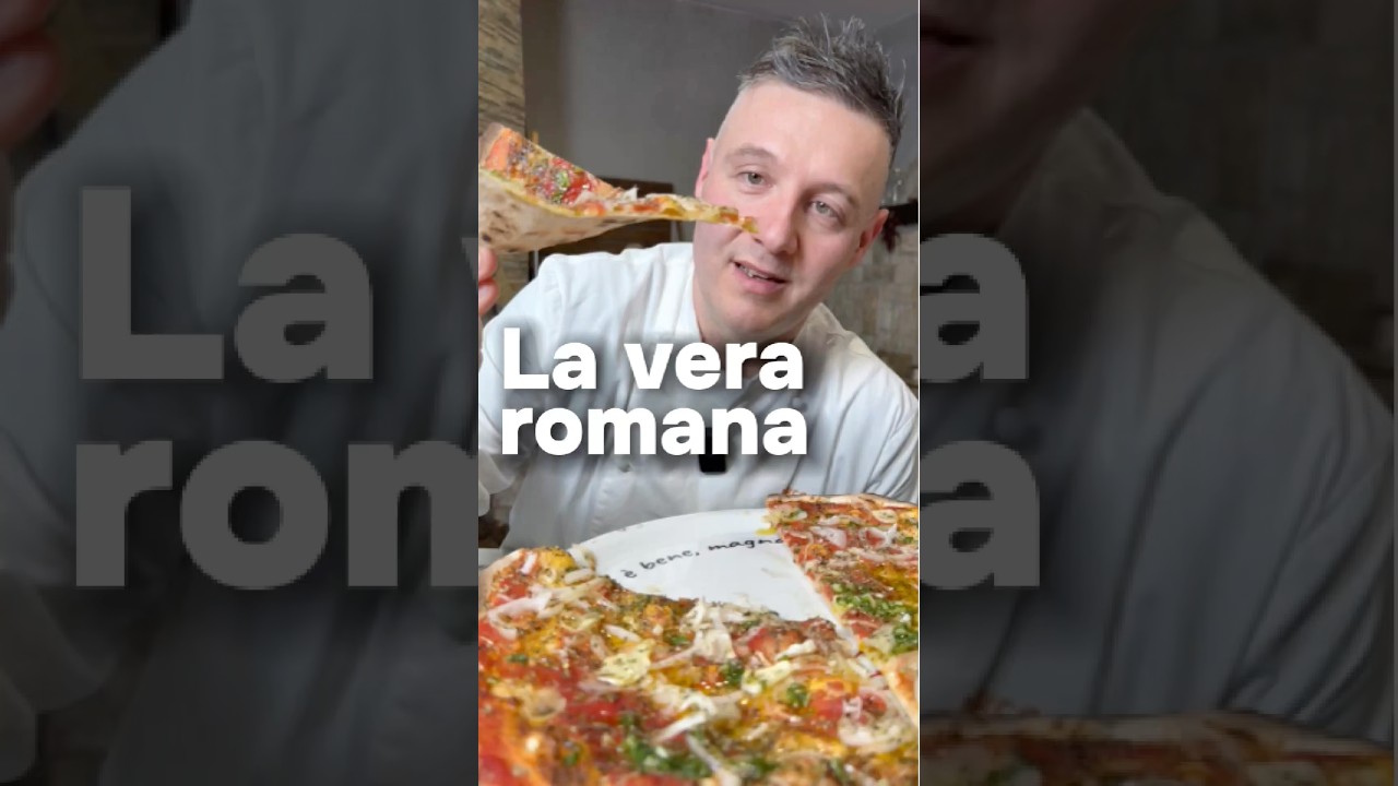 LA VERA PIZZA ROMANA 🍕#pizzaromana #pizzasottile #pizza #chefrufini
