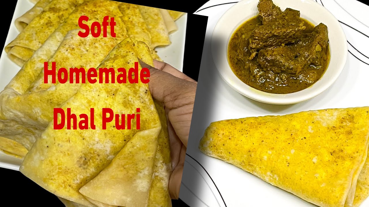 Soft Homemade Guyanese 🇬🇾 Dhal Puri  #dhalpuri