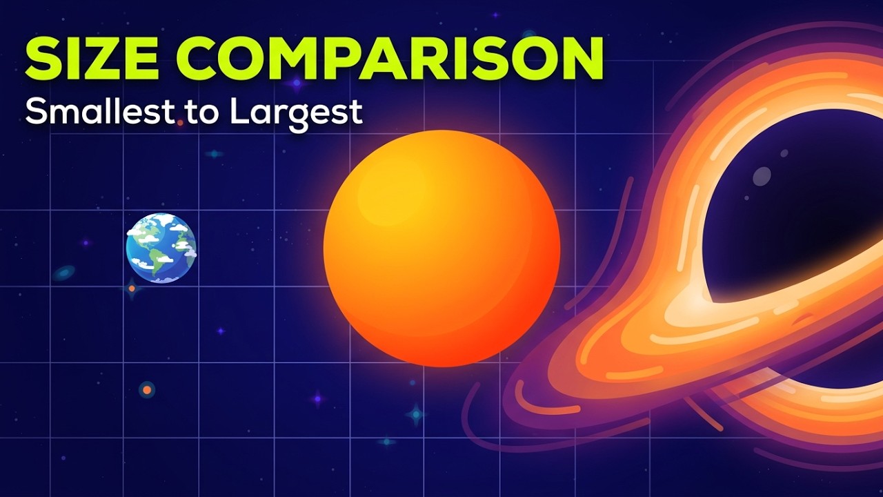 Universe Size Comparison (Kurzgesagt Inspired Animation)
