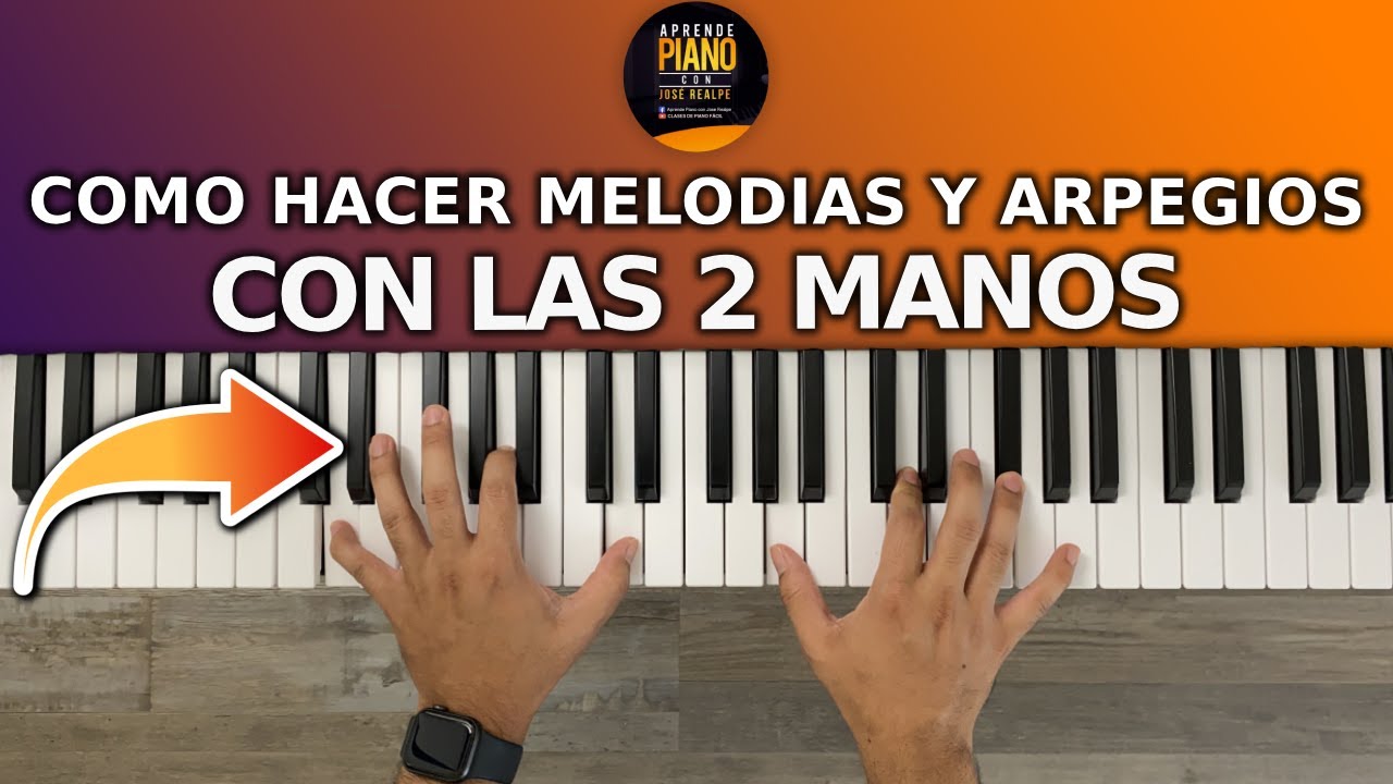 COMO HACER UN ARPEGIO CON LA MANO IZQUIERDA Y MELODIA CON LA DERECHA | Super Facil!!