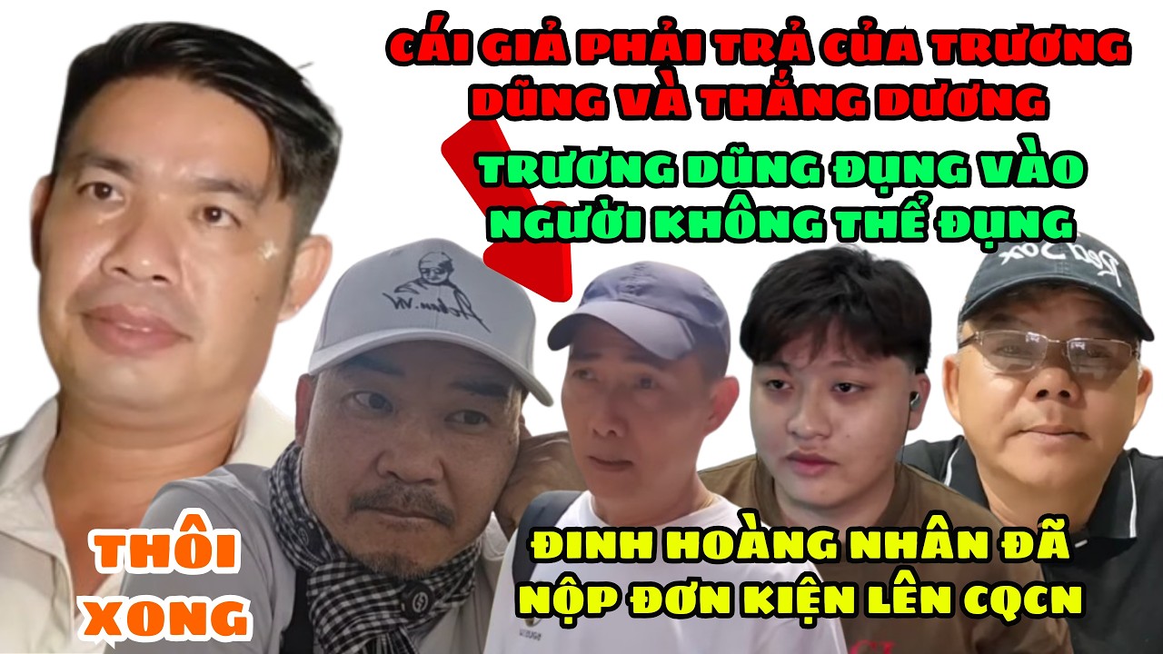 🔥 Trương Dũng Đã Đụng Đến Người Không Thế Đụng Đến. Thắng Dương Nhận 2 Đơn Kiện Từ ....