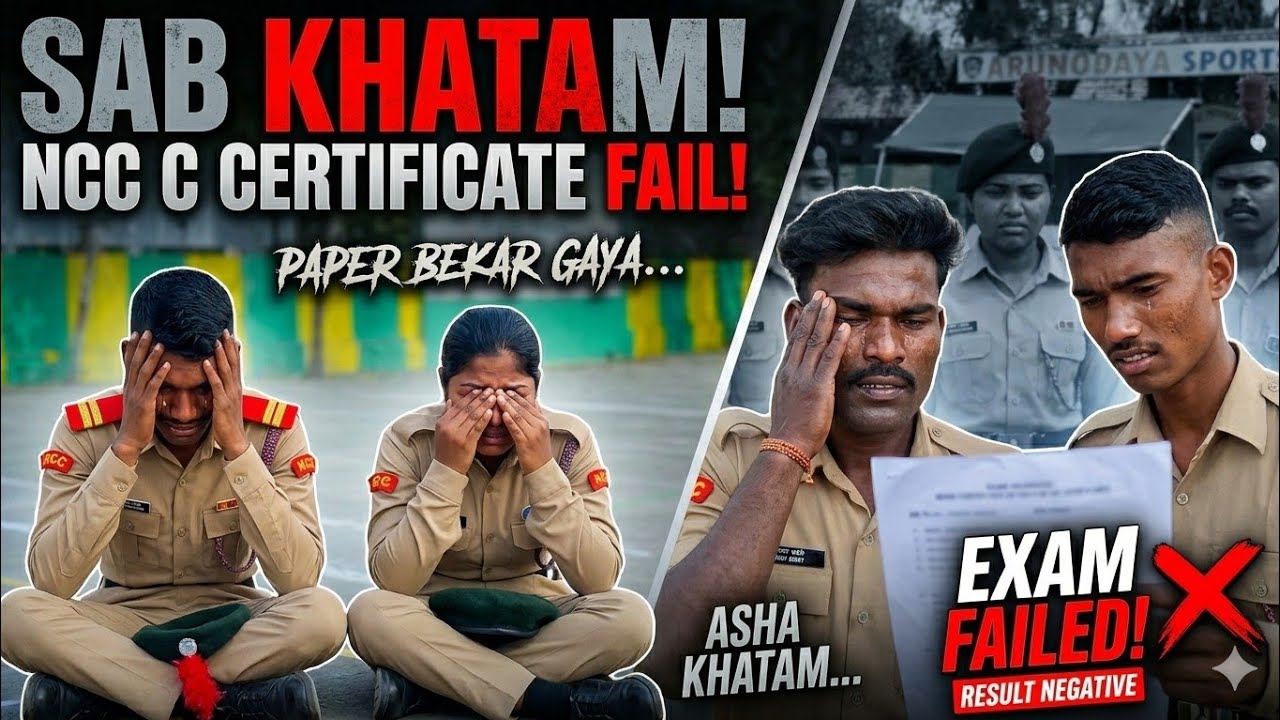 😶‍🌫️Exam hall se nikalte hi sabke chehre😔 dekhne layak the!📉|| 🧑🏻‍✈️NCC C Certificate pepar ||#vlog 