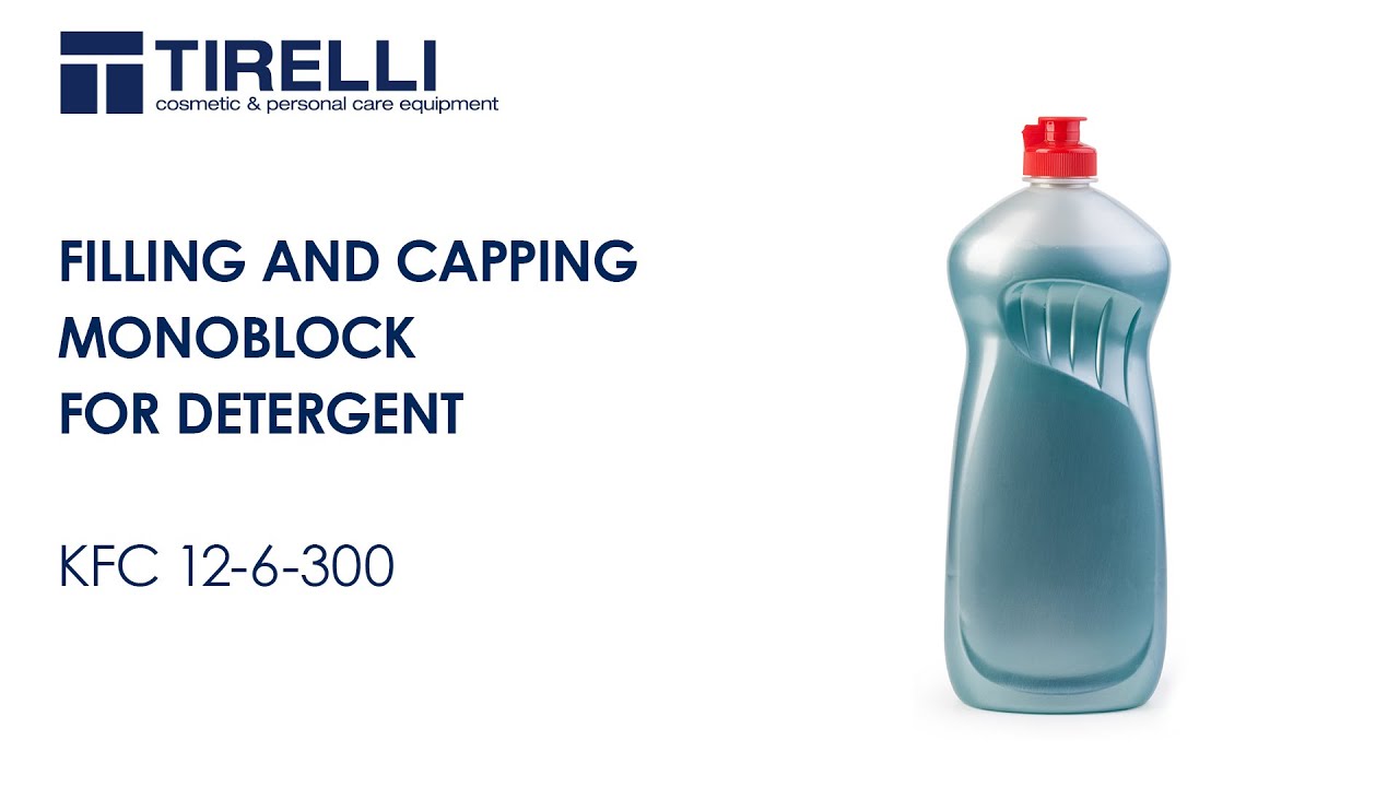 Net weight filling and capping monoblock with triple product tank