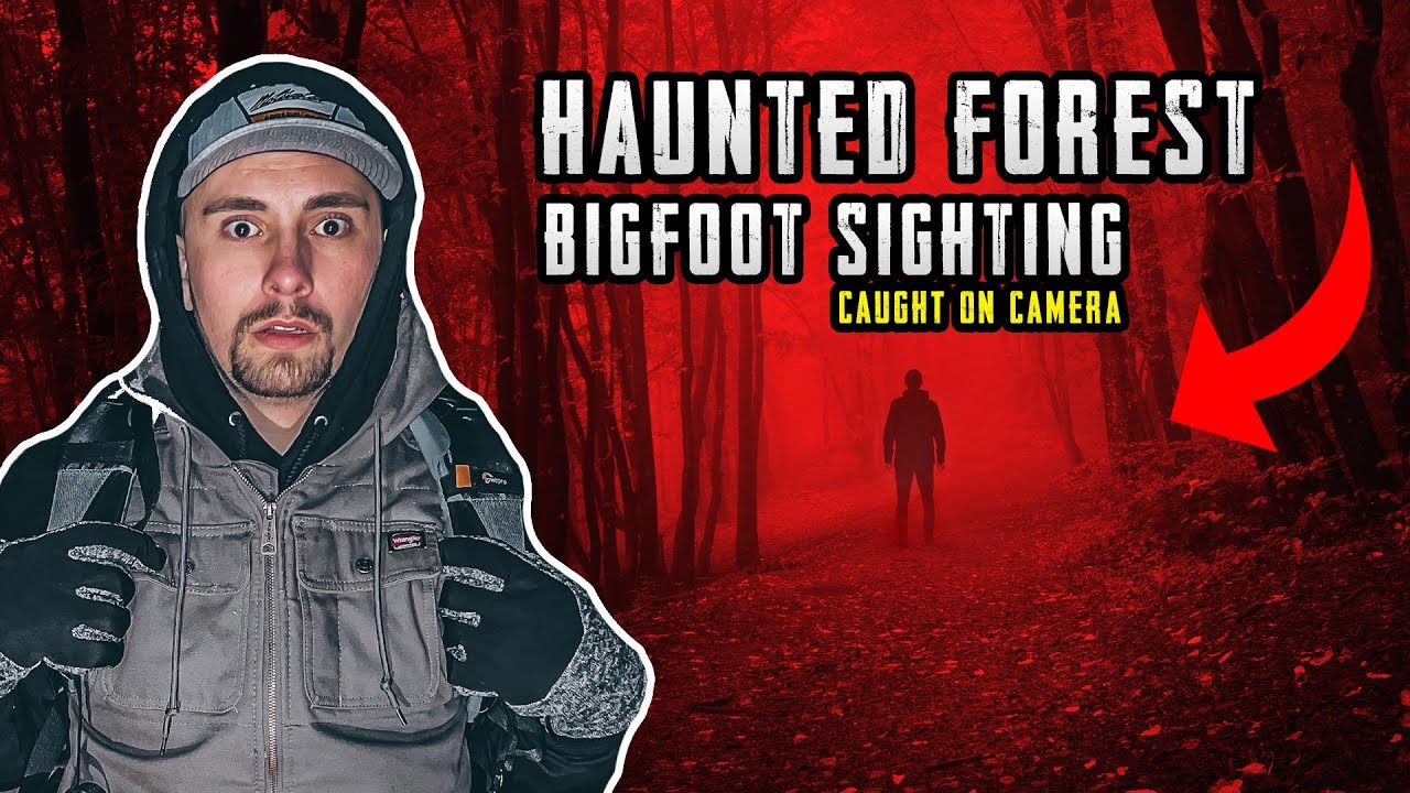 EXPLORING HAUNTED FOREST AT NIGHT WITH A BIGFOOT SIGHTING