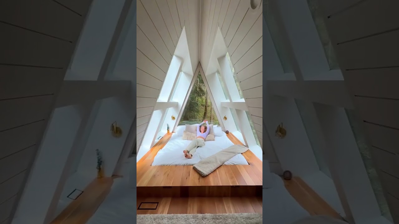 Amazing Triangular Prefab Cabin 🏠 | Modular Steel Frame Tiny Home Tour
