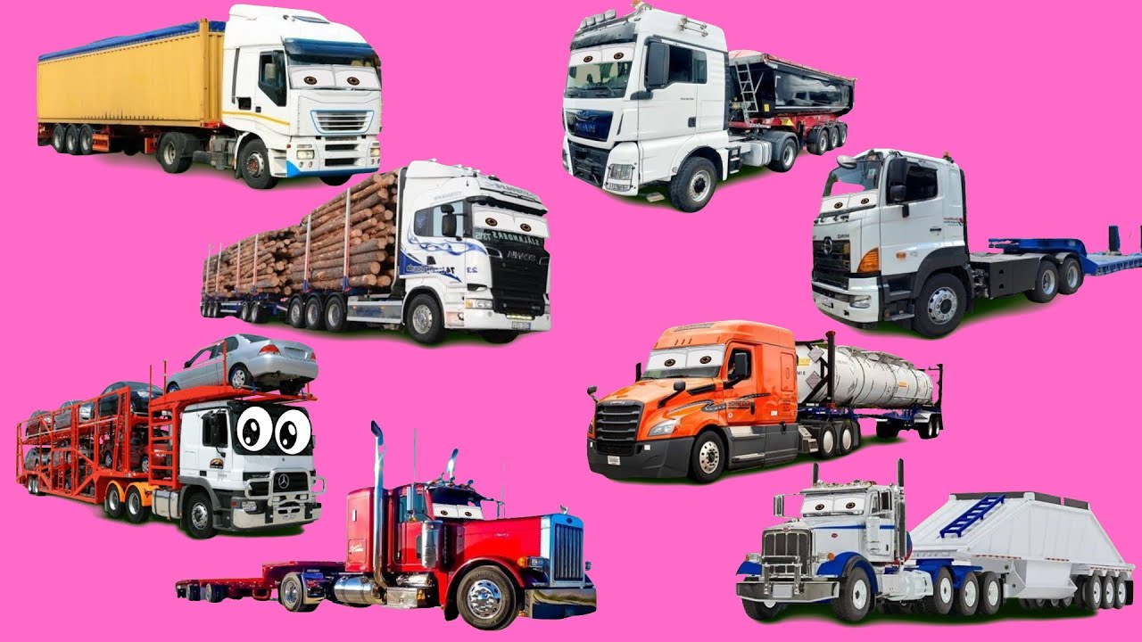 Macam-Macam Karoseri Truk Panjang || Tipper Trailer, Lowbed, Container, Carrier Car, Bottom Dump