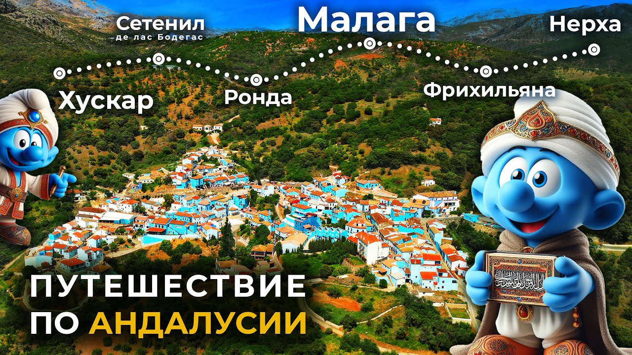От МАЛАГИ до РОНДЫ: Очарование АНДАЛУСИИ в маленьких деревнях | ИСПАНИЯ