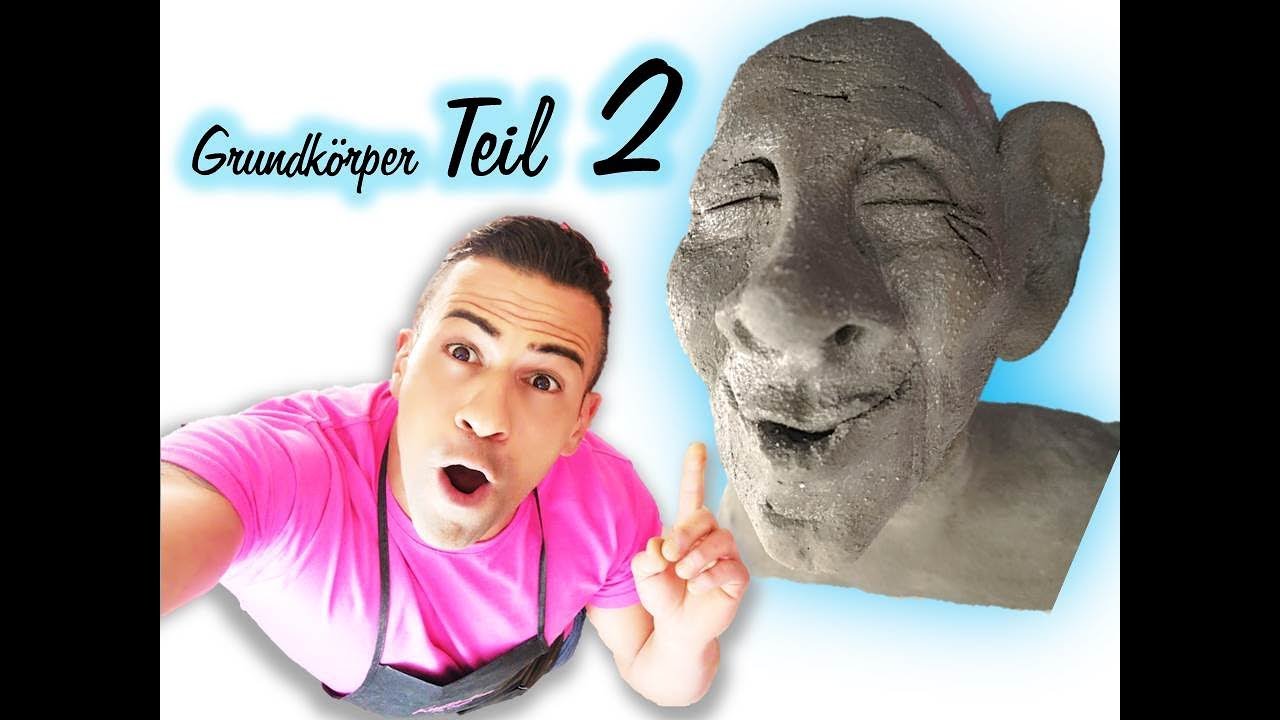 Sculpting Demonstration  DIY Knetbeton Kopf 