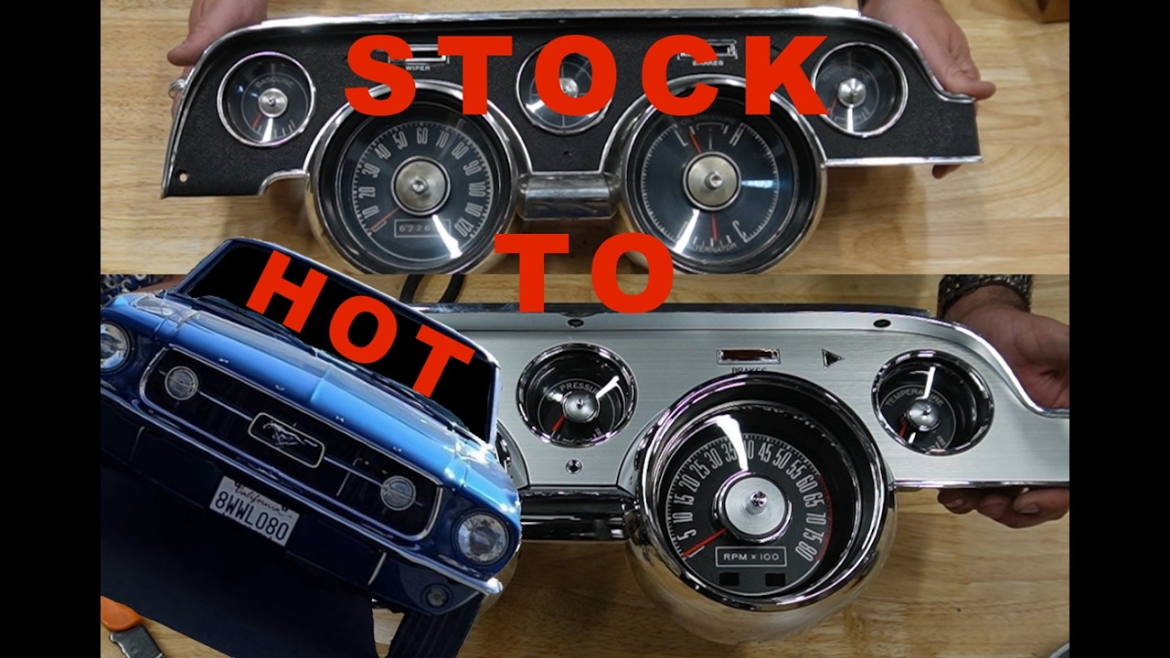 I upgraded my 67 mustangs cluster and dash.