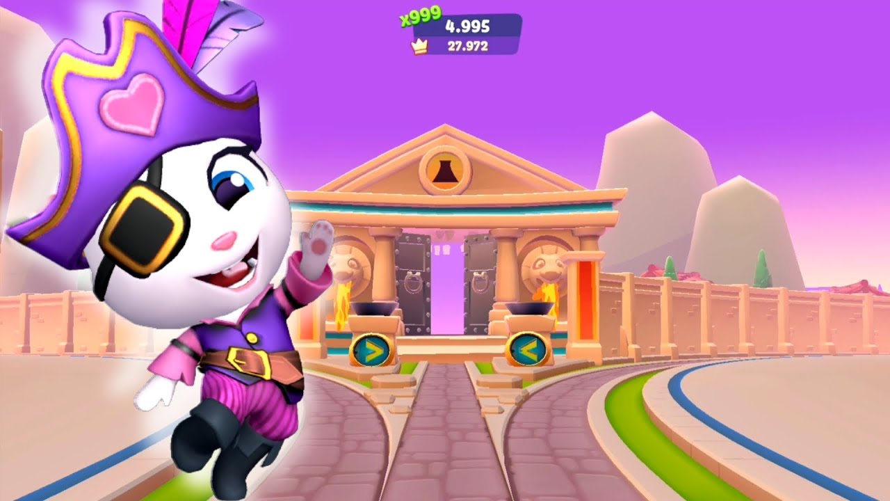 Talking Tom Gold Run 2 - The Pirate Angela Character is Running (Android iOS Games)