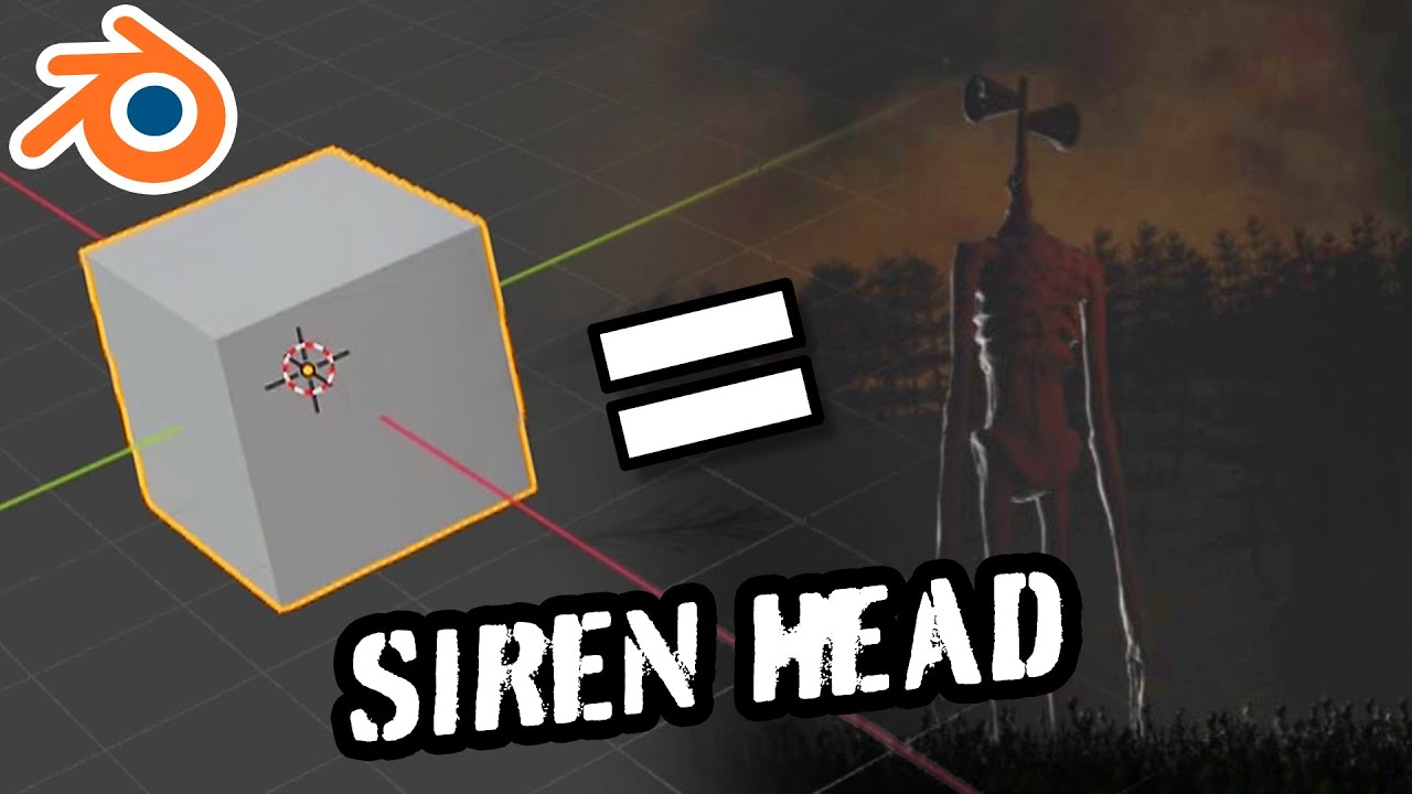 SIREN HEAD - 3D TIMELAPSE - BLENDER 2.8