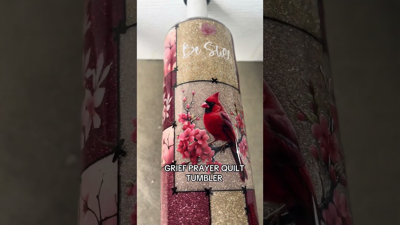 GRIEF PRAYER QUILT TUMBLER 