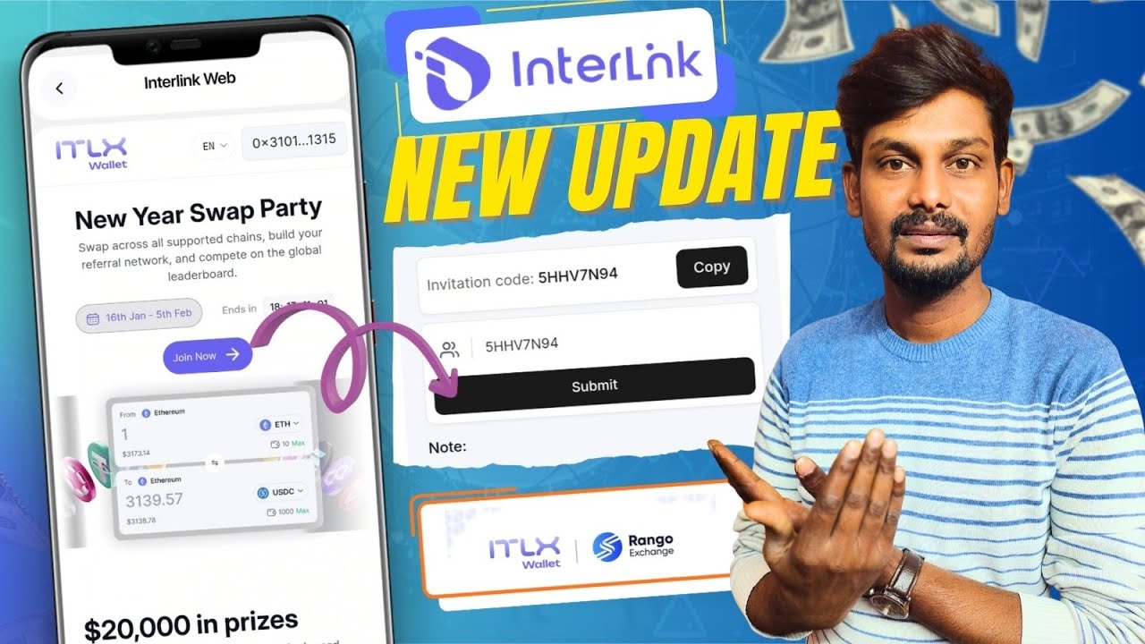 InterLink network latest update today | inter link ITLX Wallet New Referral Mechanism update 