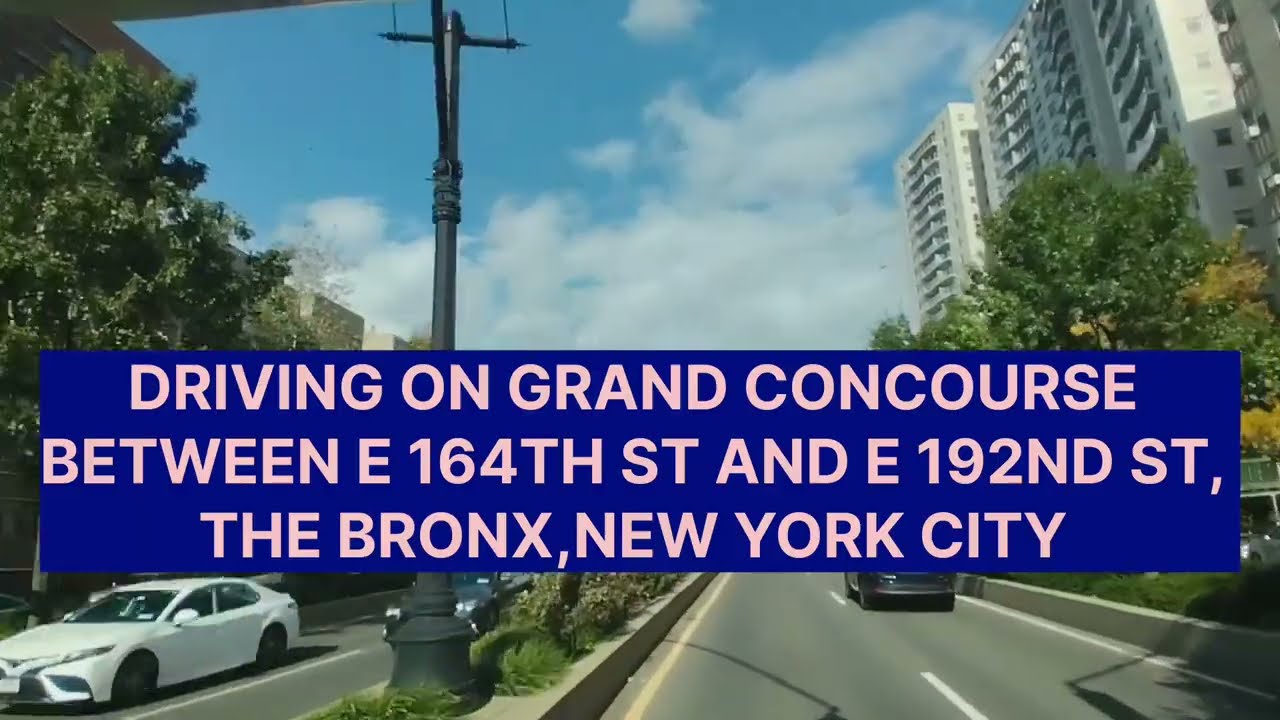 DRIVING ON GRAND CONCOURSE,THE BRONX, NEW YORK CITY