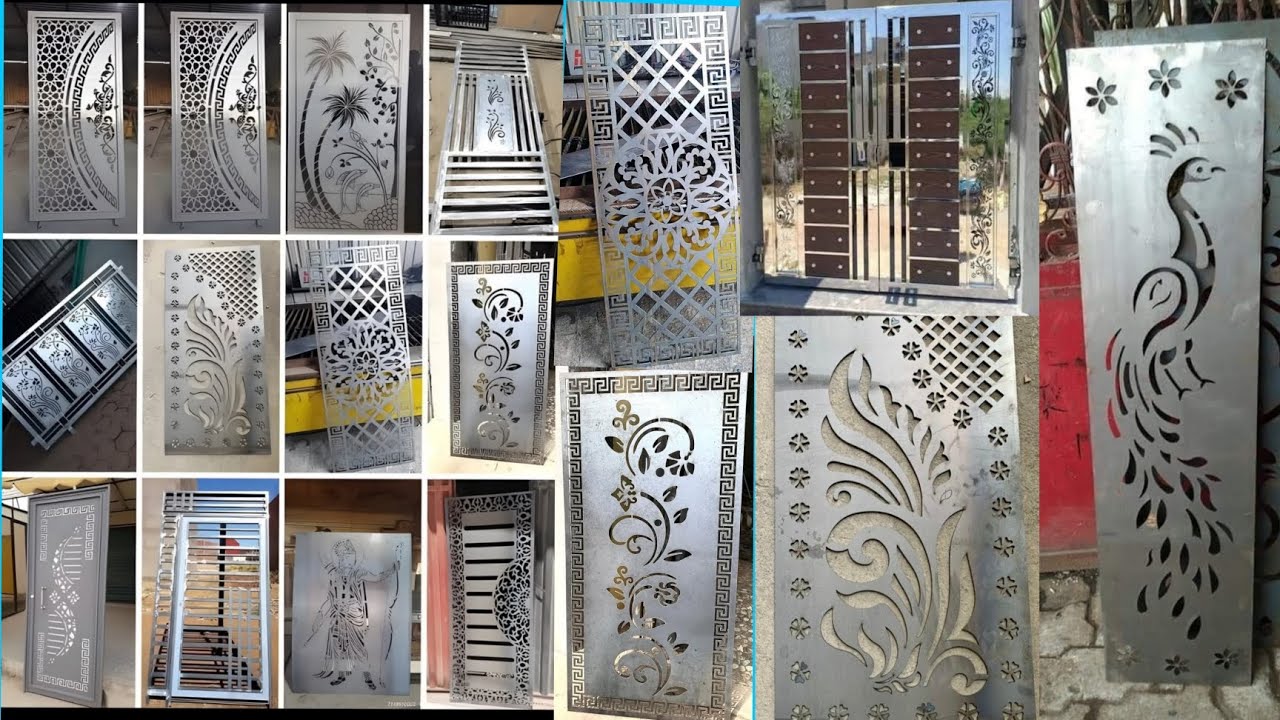 cnc Laser cutting । Laser cutting gate ।Metal gate Design । Laser cutting steel gate Design 2025