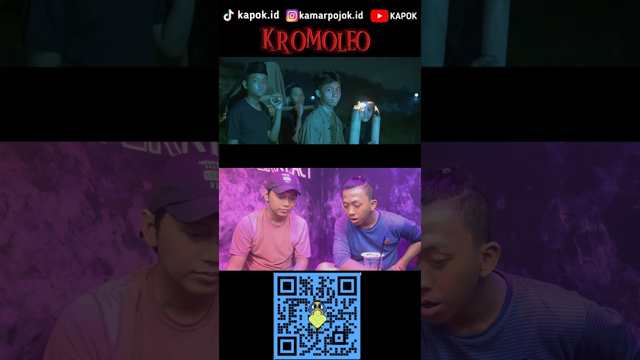 Penampakan pocong di film KROMOLEO - Film horror reaction
