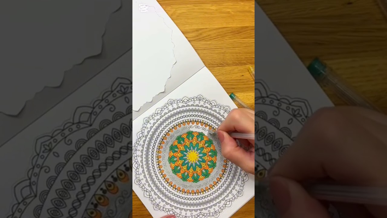 Have a nice day! 🤸🏻&zwj;♀️☀️☘️#meditativemandalaart #drawing #coloring #mandala