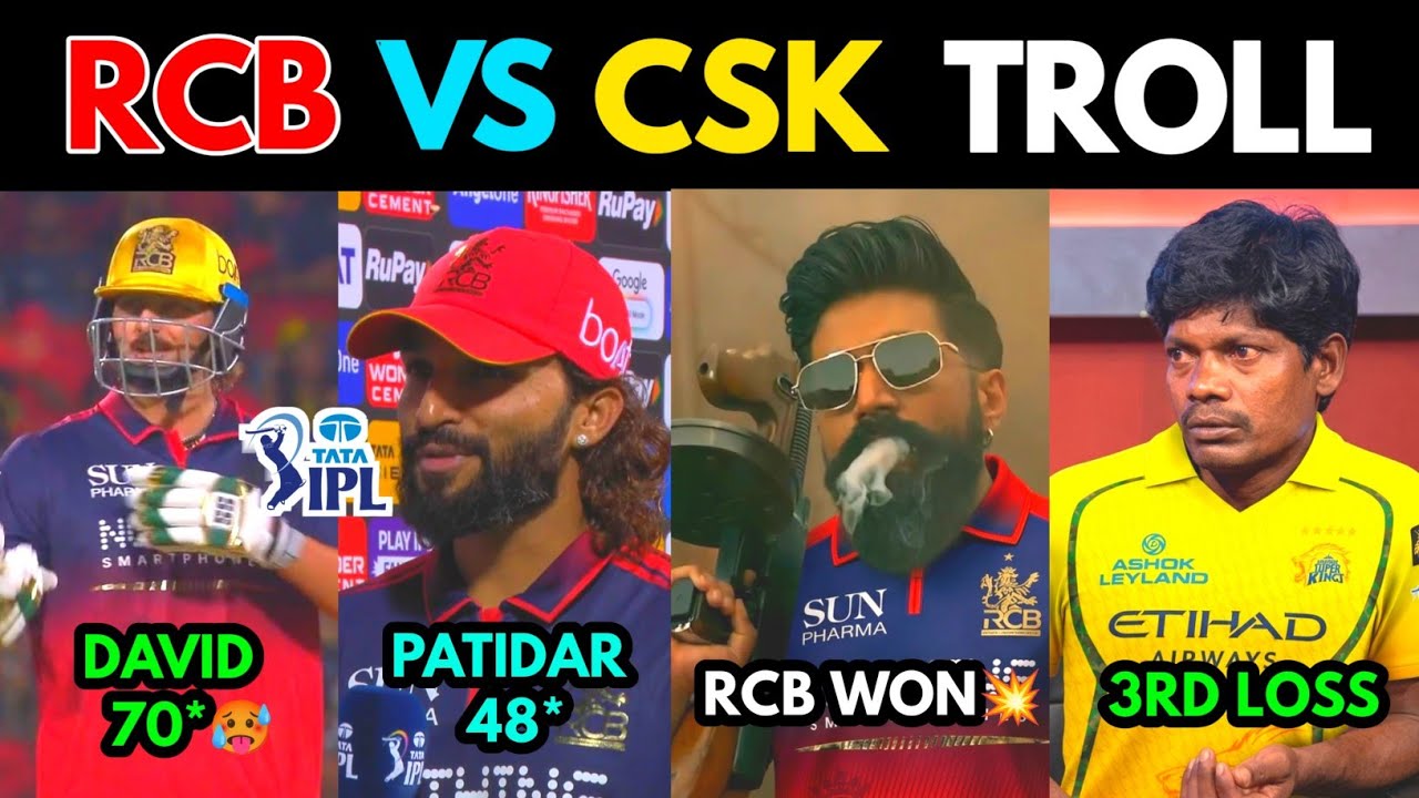 RCB VS CSK IPL 2026 MATCH 11 TROLL | 5TH APRIL HIGHLIGHTS 2026 | TOP TROLLS