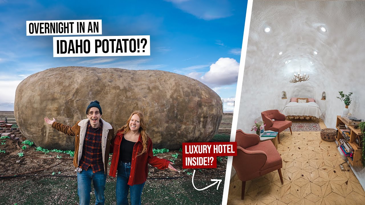 We Stayed in a GIANT POTATO in Idaho! - World’s Most Unique Luxury Hotel?? (Boise, ID)