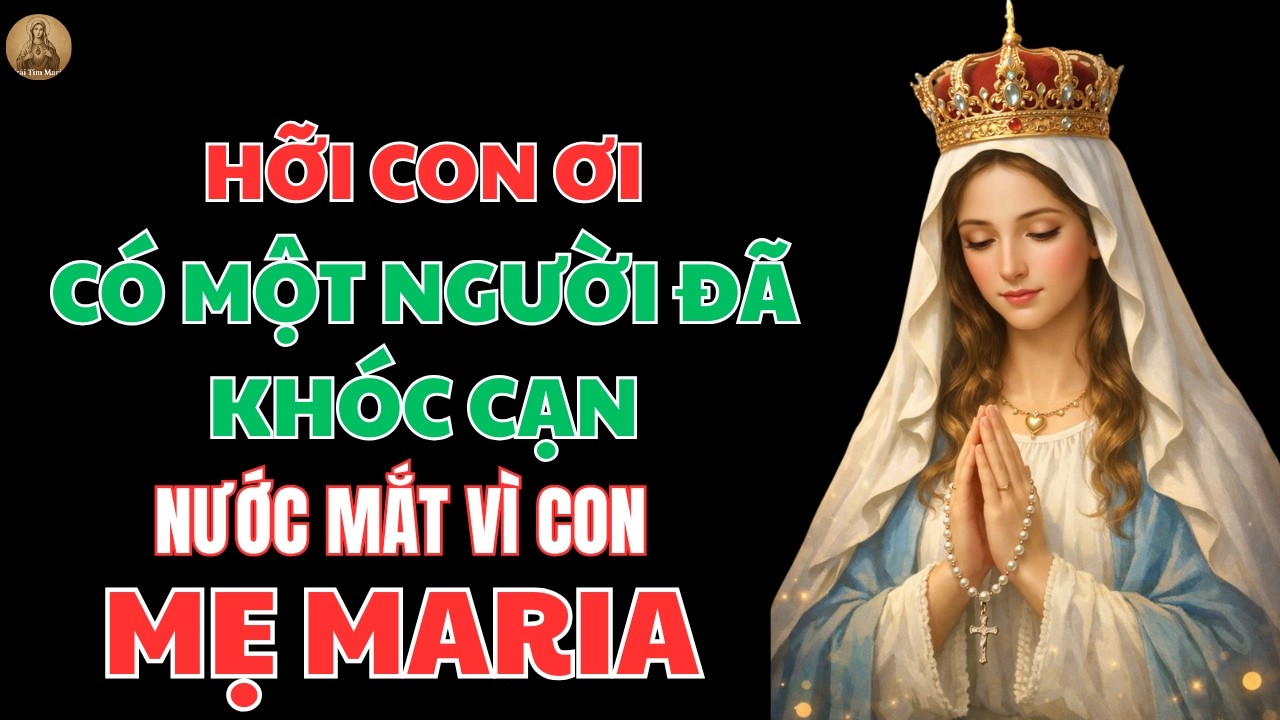 CON YÊU DẤU, ĐÊM QUA CÓ MỘT NGƯỜI ĐÃ KHÓC VÀ MUỐN NÓI CHUYỆN VỚI CON | TRÁI TIM MARIA