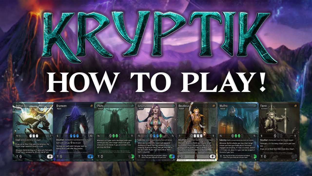 How To Play Kryptik Trading Card Game