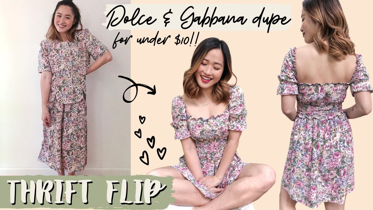 Платье Dolce & Gabbana своими руками за 6,50 долларов!!!! | ПЕРЕРАБОТКА | ПРЕОБРАЗОВАНИЕ ОДЕЖДЫ И...