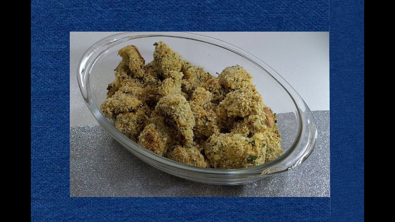 COUVE- FLOR   ASSADA  COM  FARINHA PANKO