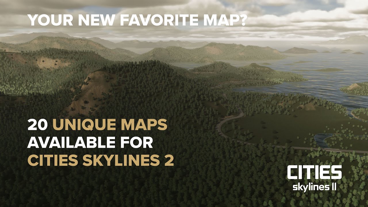 20 Unique Maps Available Through Paradox Mods in Cities Skylines 2